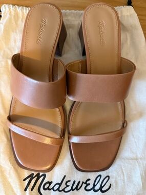 Madewell The Kaitlin Sandal Desert Camel Size 8